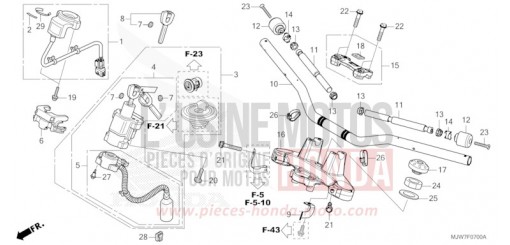 ROHRGRIFF/OBERE BRUECKE CB500FAG de 2016